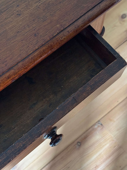 Late Victorian mahogany console table