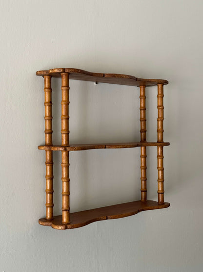 ON HOLD French rustic pine shelf