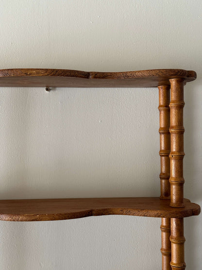 ON HOLD French rustic pine shelf