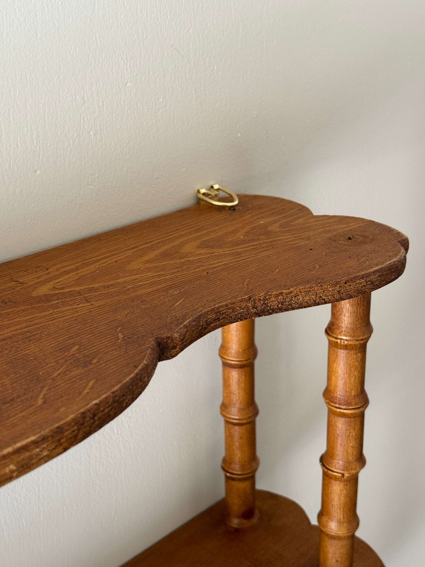 ON HOLD French rustic pine shelf