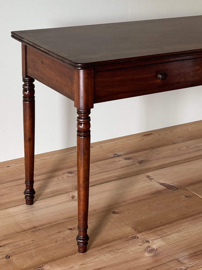 Victorian mahogany console table with two drawers