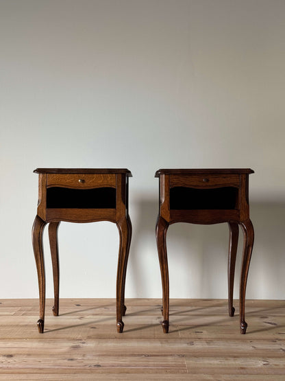 Pair of French vintage bedside tables