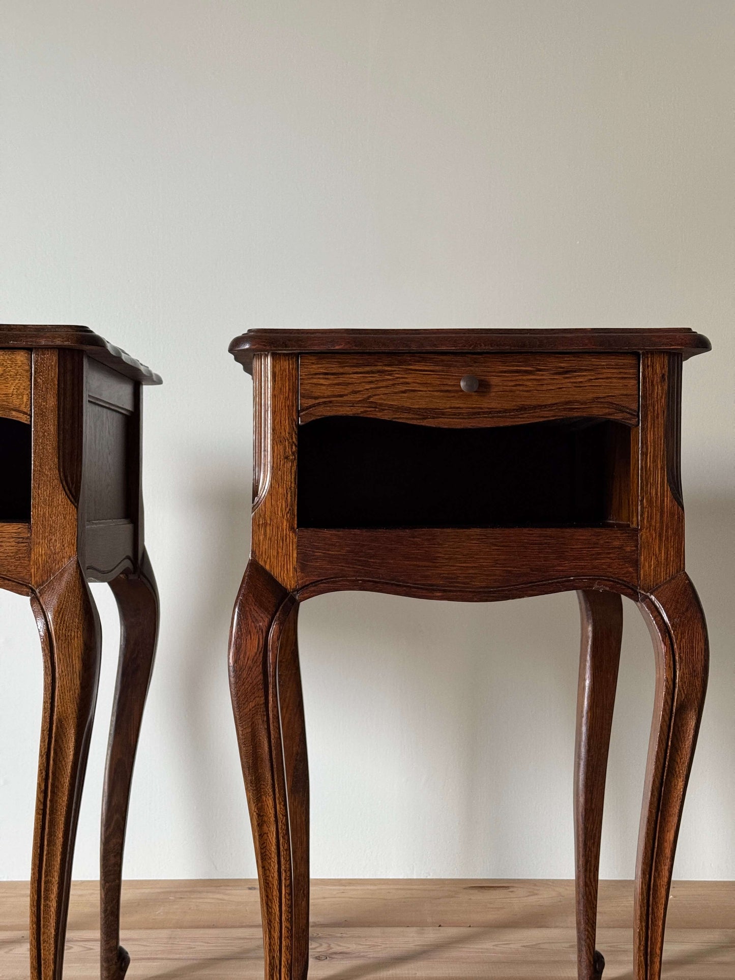 Pair of French vintage bedside tables