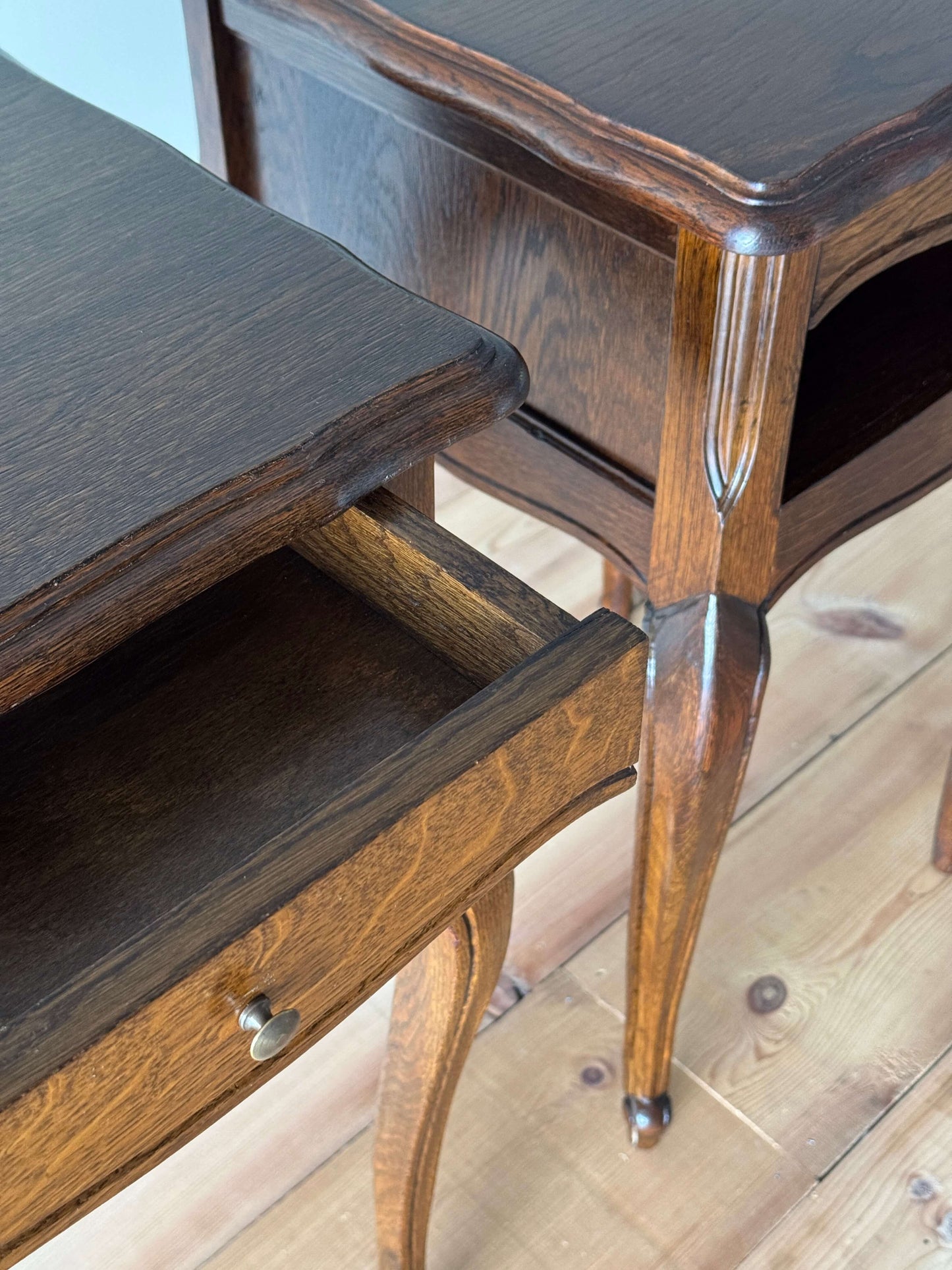 Pair of French vintage bedside tables