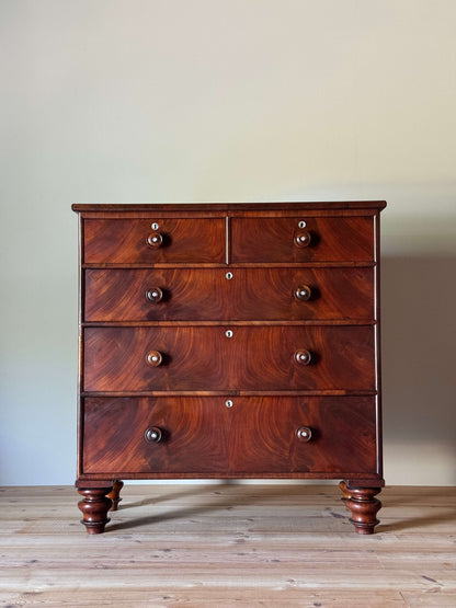 Victorian mahogany chest of drawers