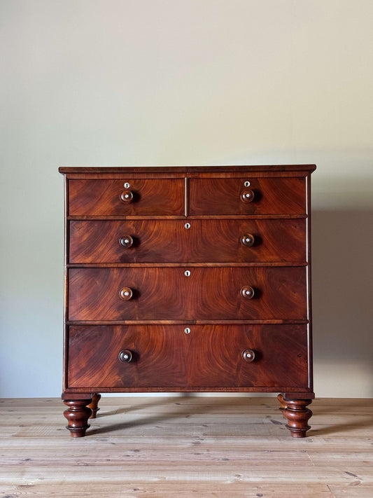 Victorian mahogany chest of drawers