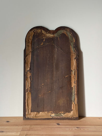 Georgian walnut cushion mirror
