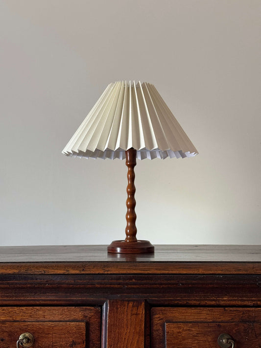Vintage bobbin table lamp