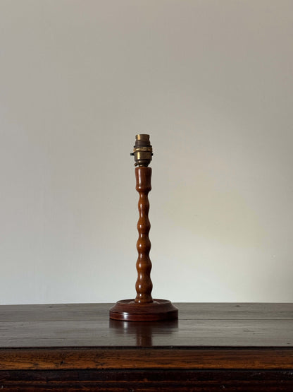 Vintage bobbin table lamp