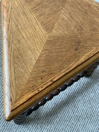 Pair of French vintage bobbin stools