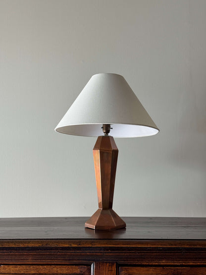 Mid-century copper table lamp