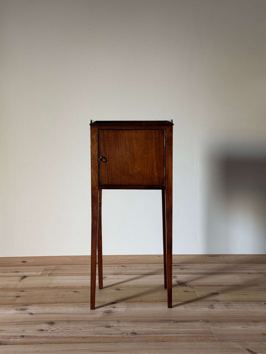 Edwardian mahogany bedside cabinet