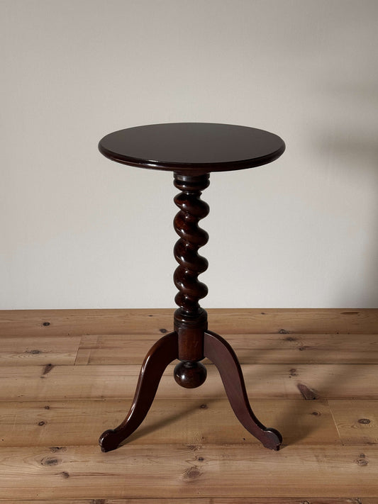 Antique mahogany barley twist wine table