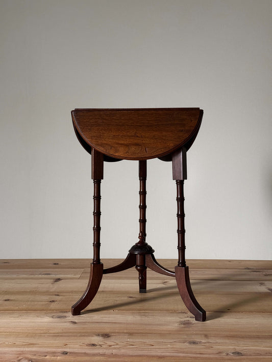 Antique clover leaf table with faux bamboo legs