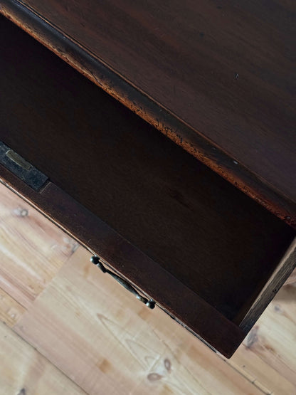 Pair of Georgian mahogany side tables