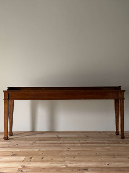 Early 20th century oak console table