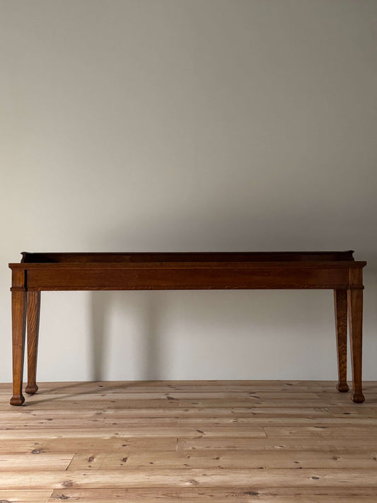 Early 20th century oak console table