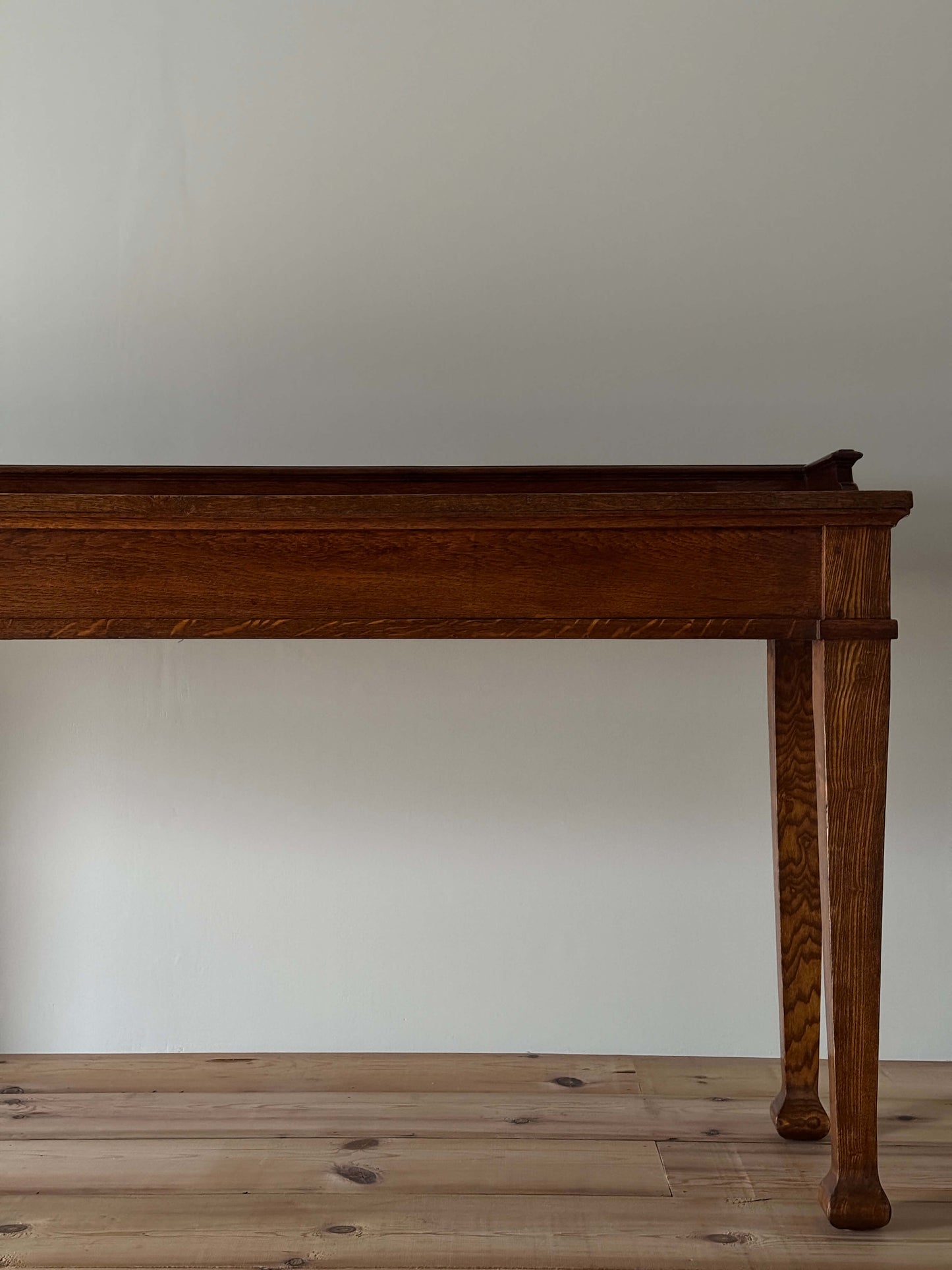 Early 20th century oak console table