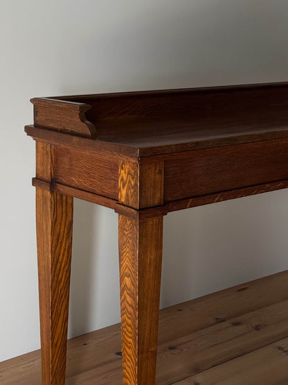 Early 20th century oak console table