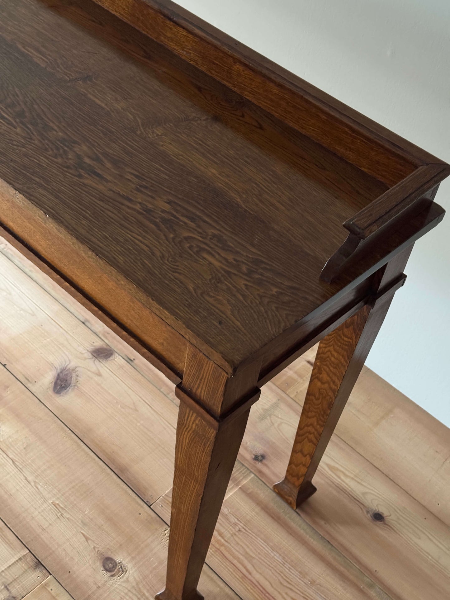 Early 20th century oak console table