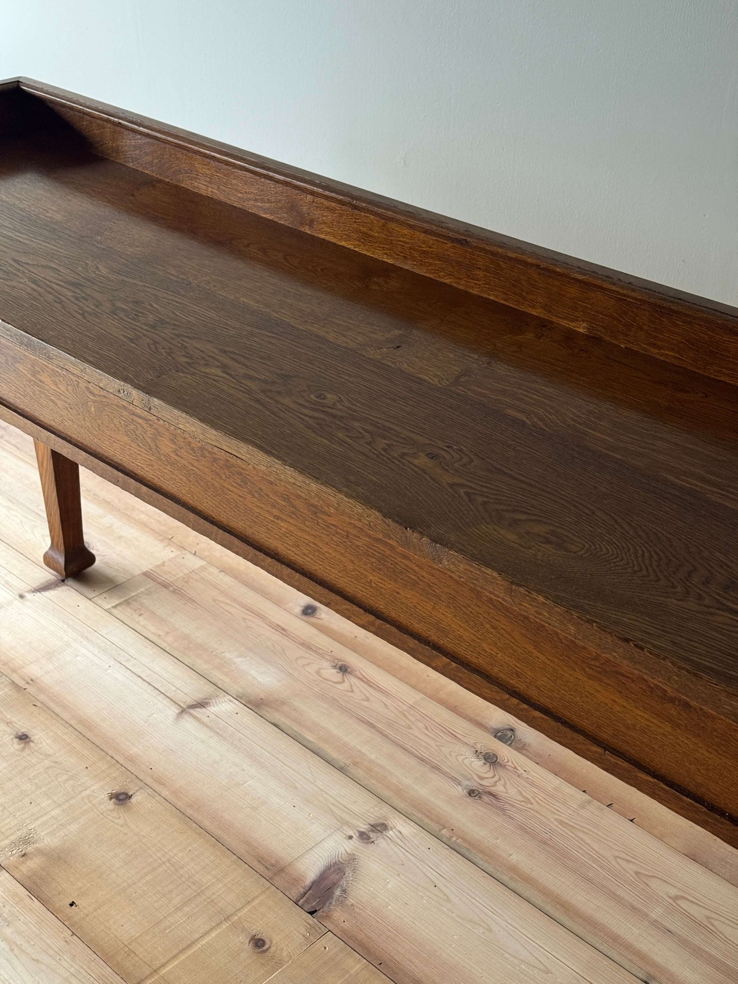 Early 20th century oak console table