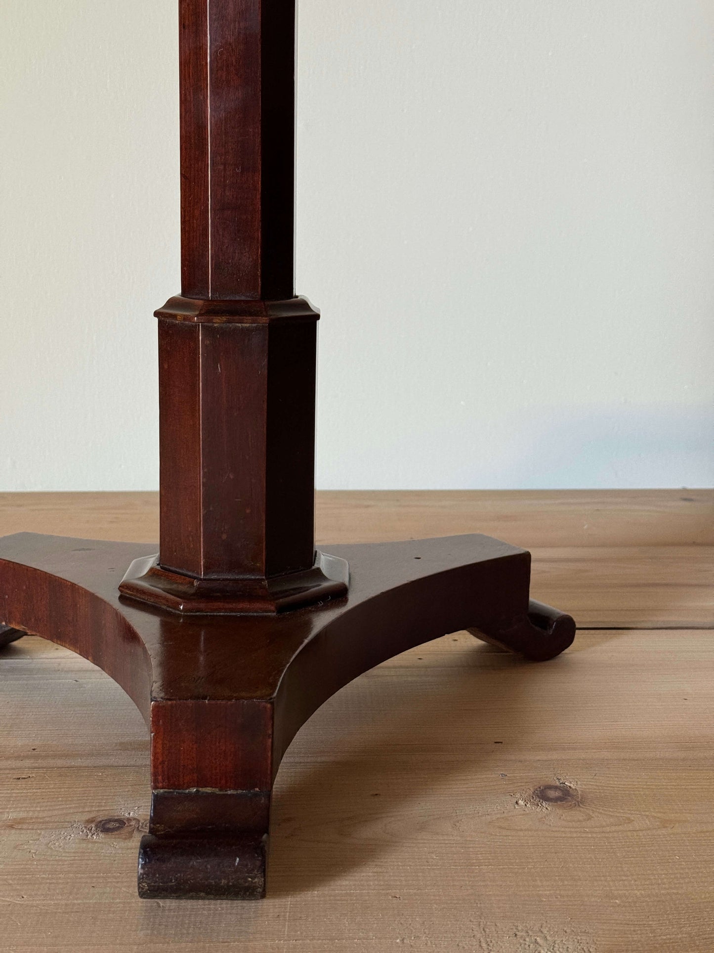 William IV mahogany octagonal side table