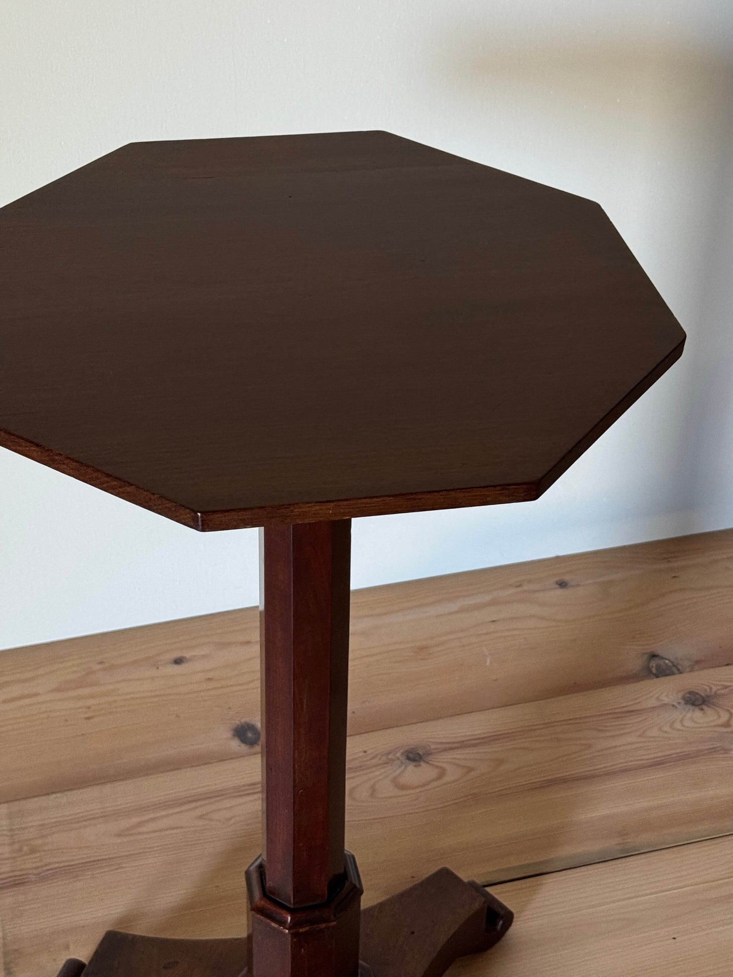 William IV mahogany octagonal side table
