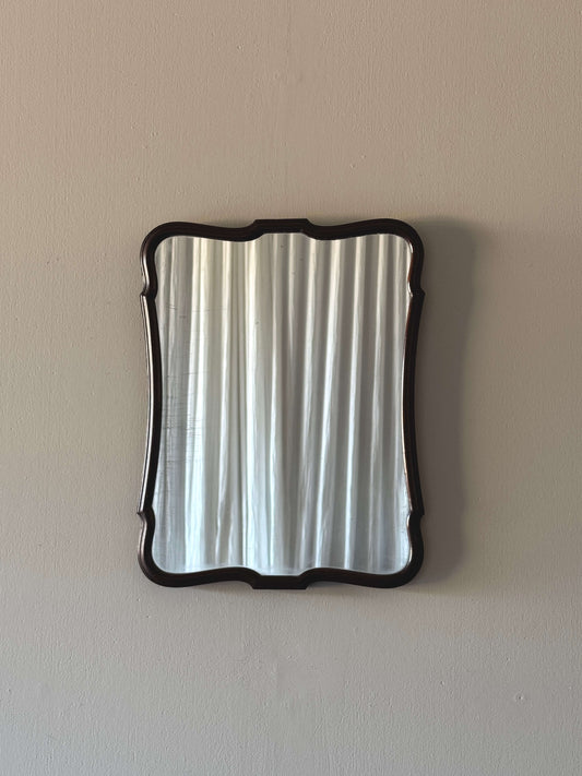 Victorian mahogany decorative wall mirror