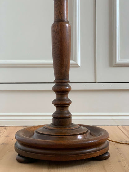 Antique tall barley twist floor lamp