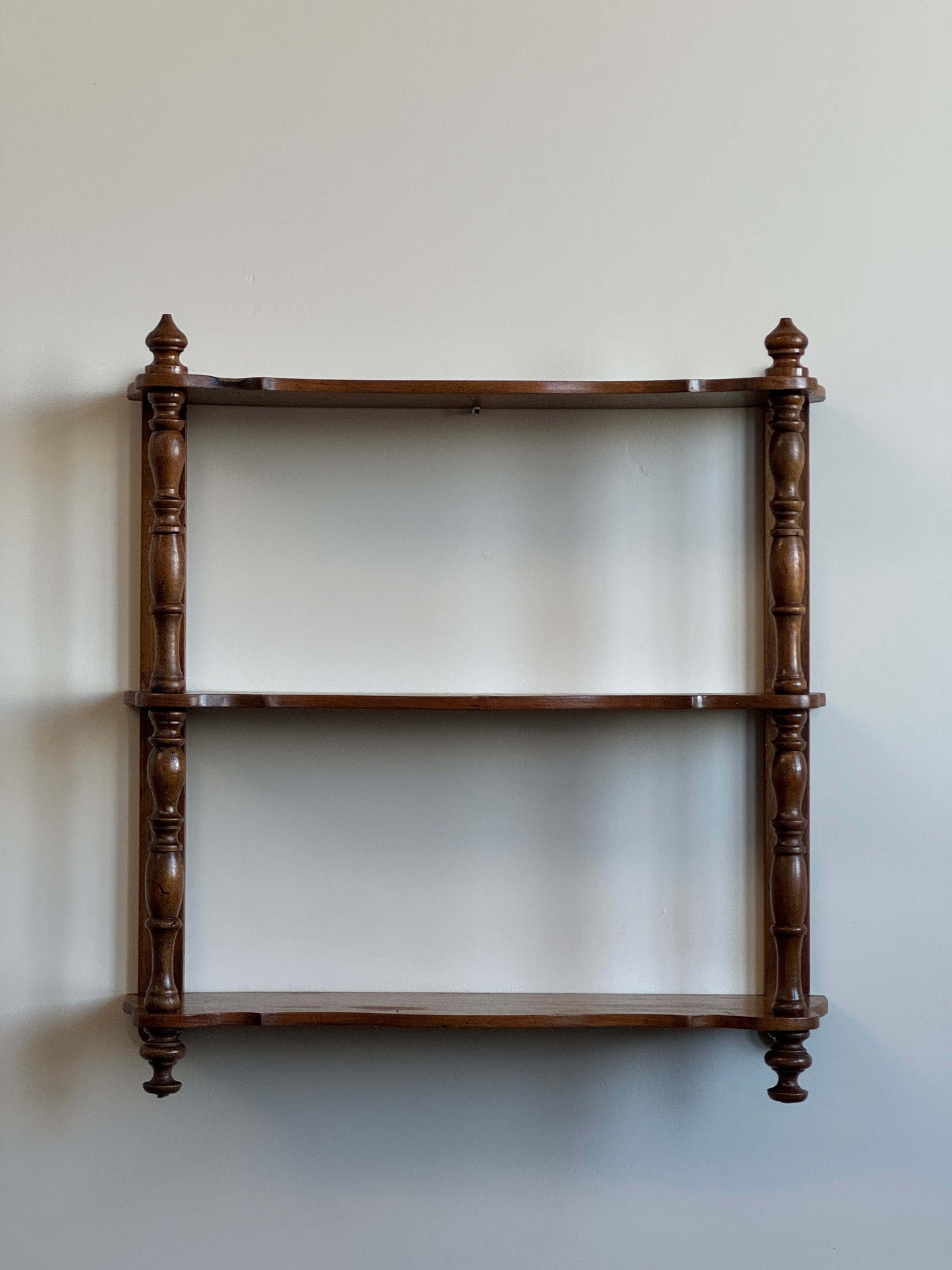 French antique wall-hanging shelf