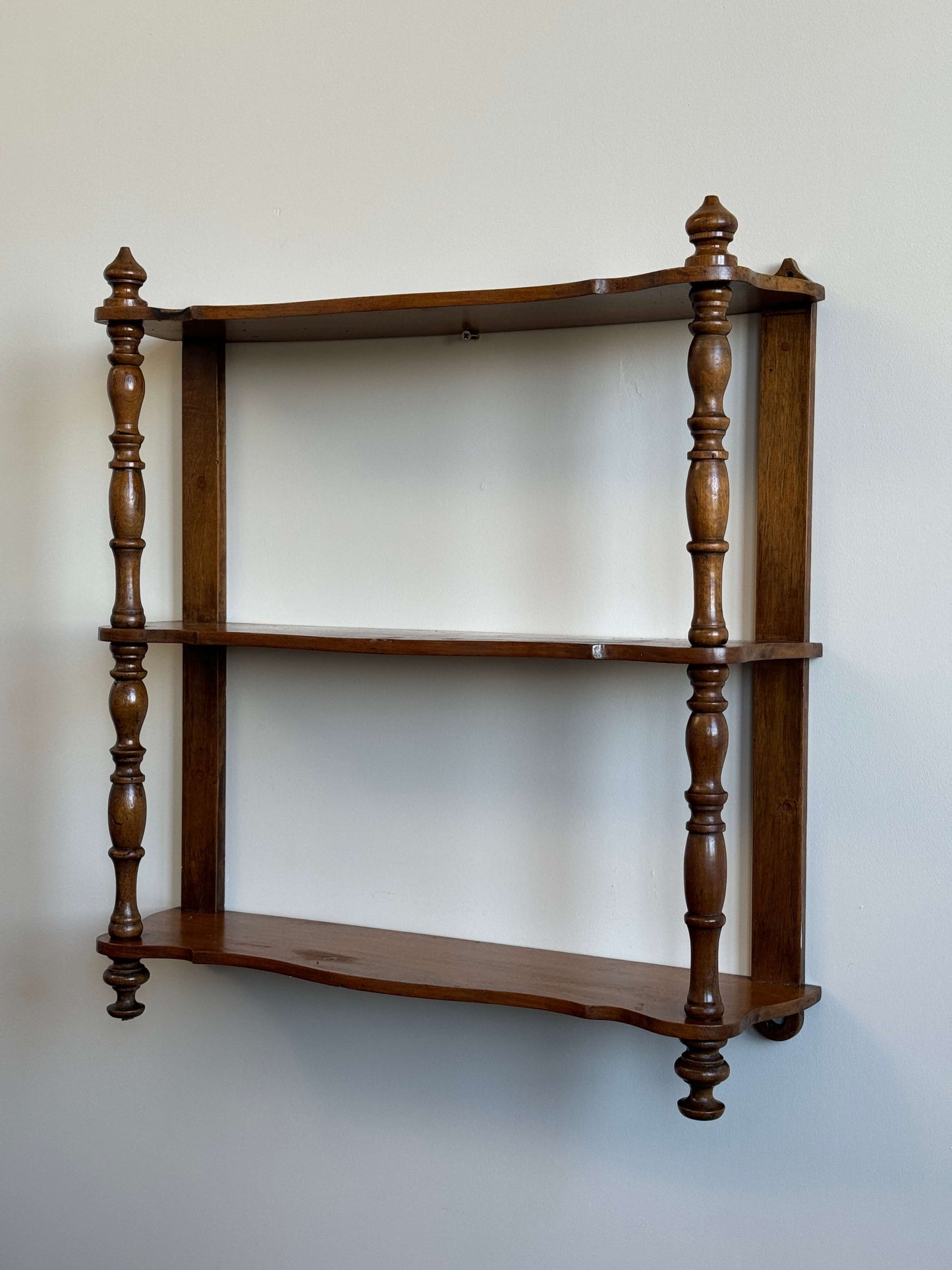 French antique wall-hanging shelf