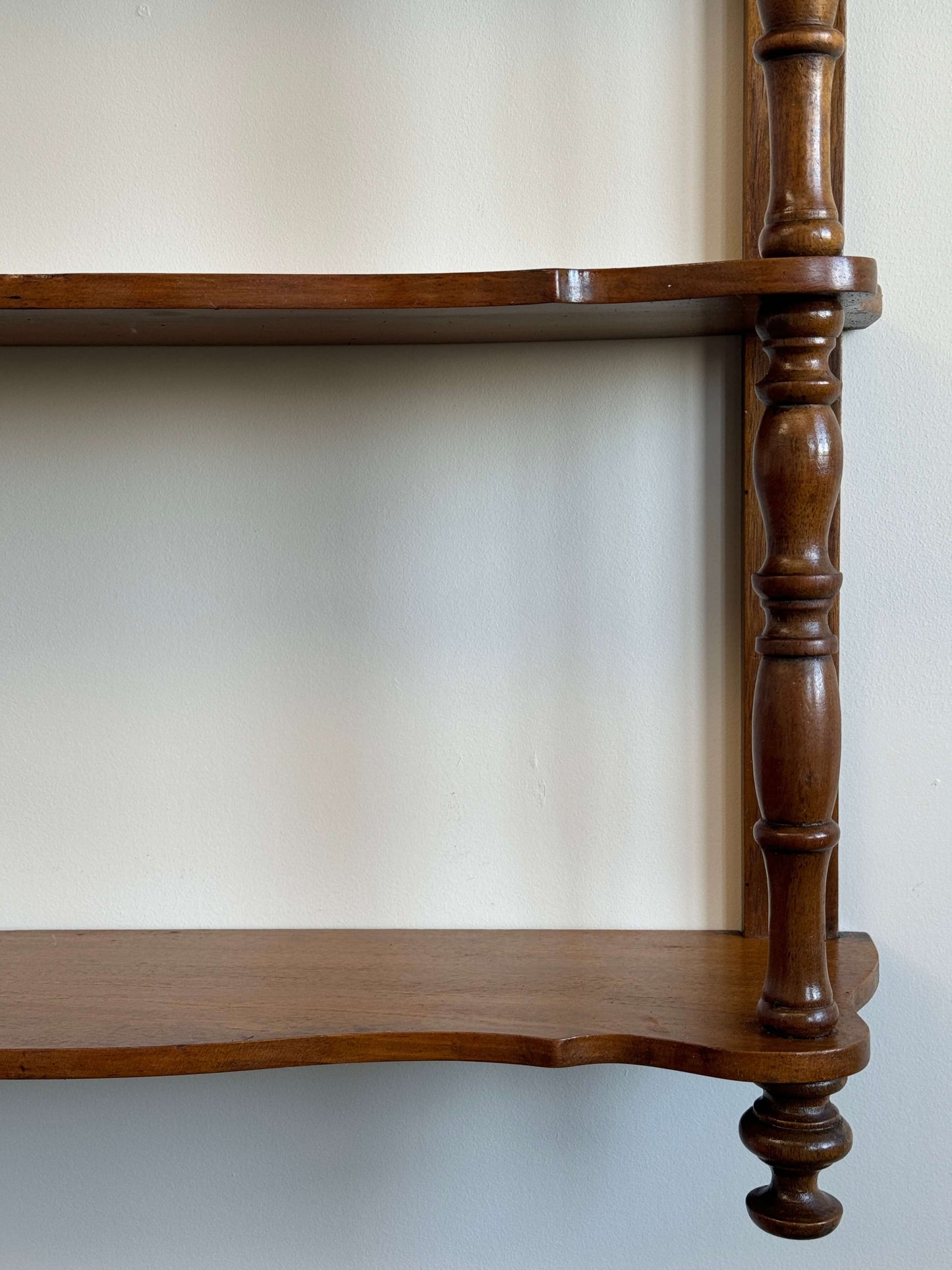 French antique wall-hanging shelf