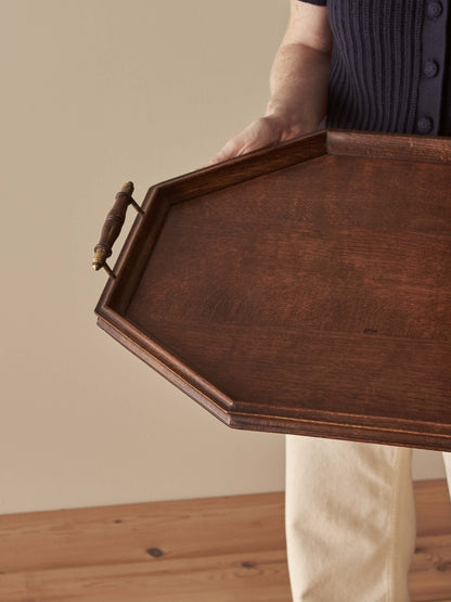 Edwardian oak tray