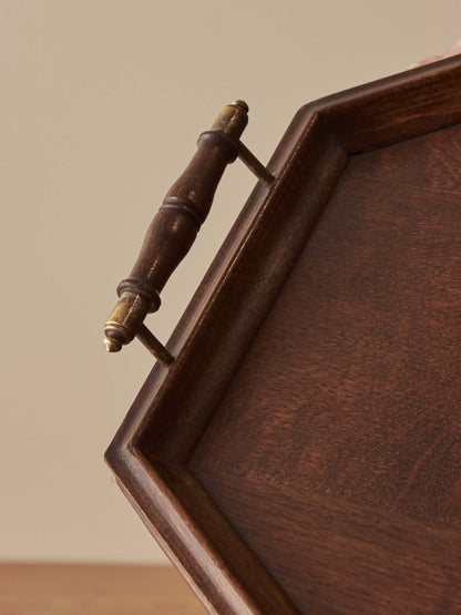 Edwardian oak tray