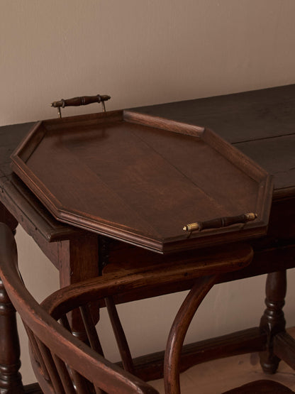 Edwardian oak tray