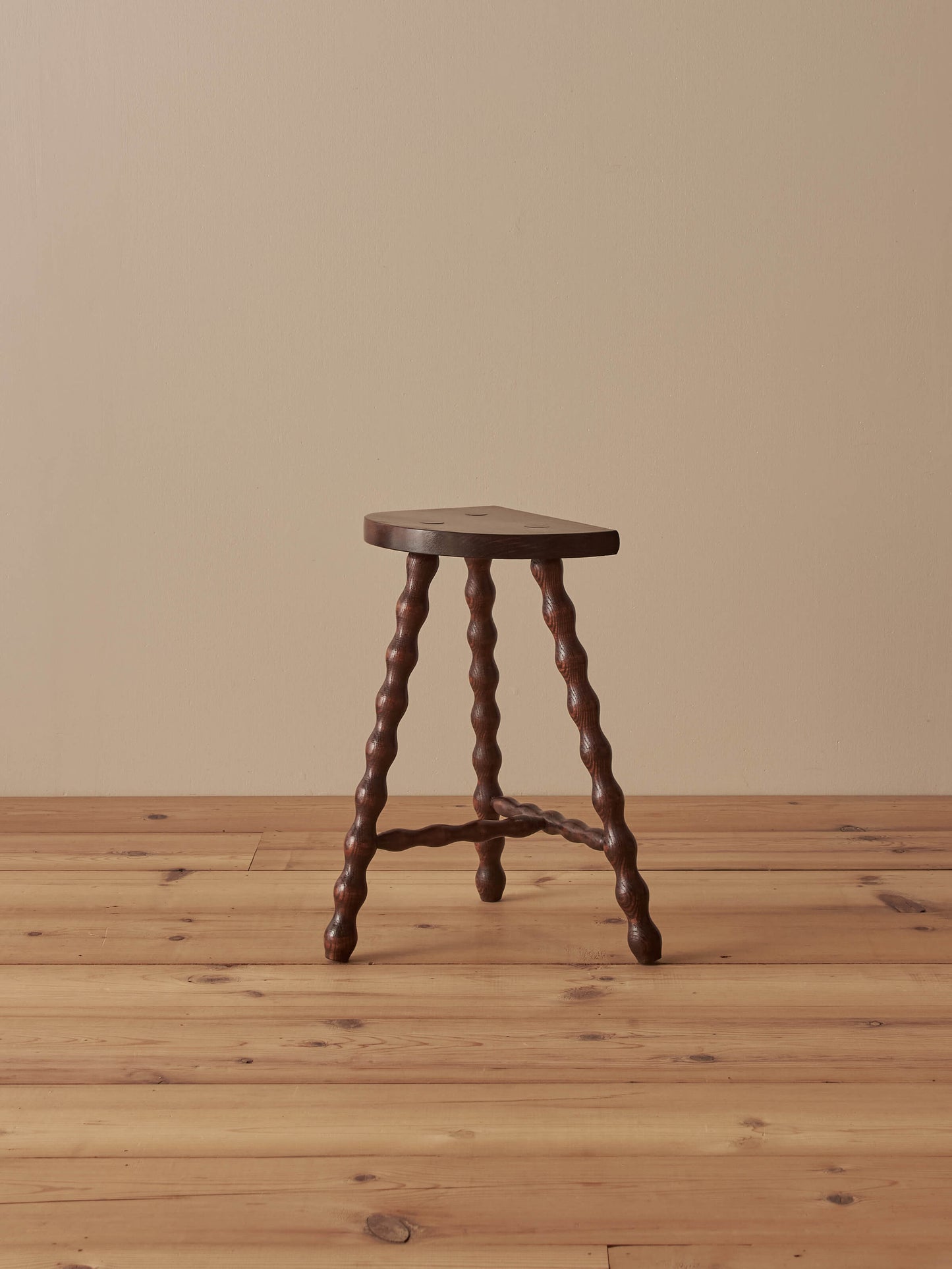 French vintage bobbin stool