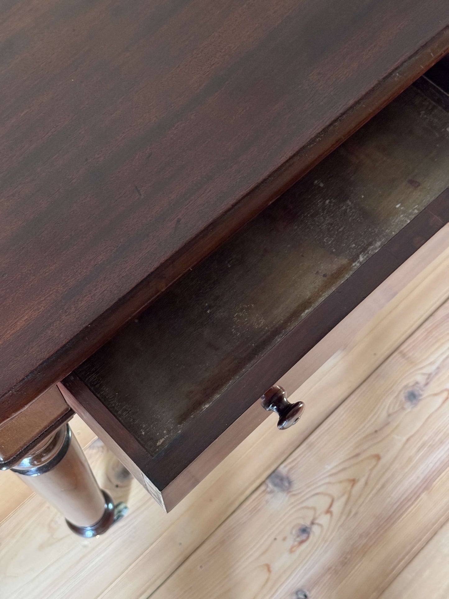 Victorian mahogany desk with gallery