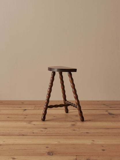 French vintage bobbin stool