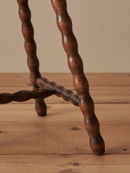 French vintage bobbin stool