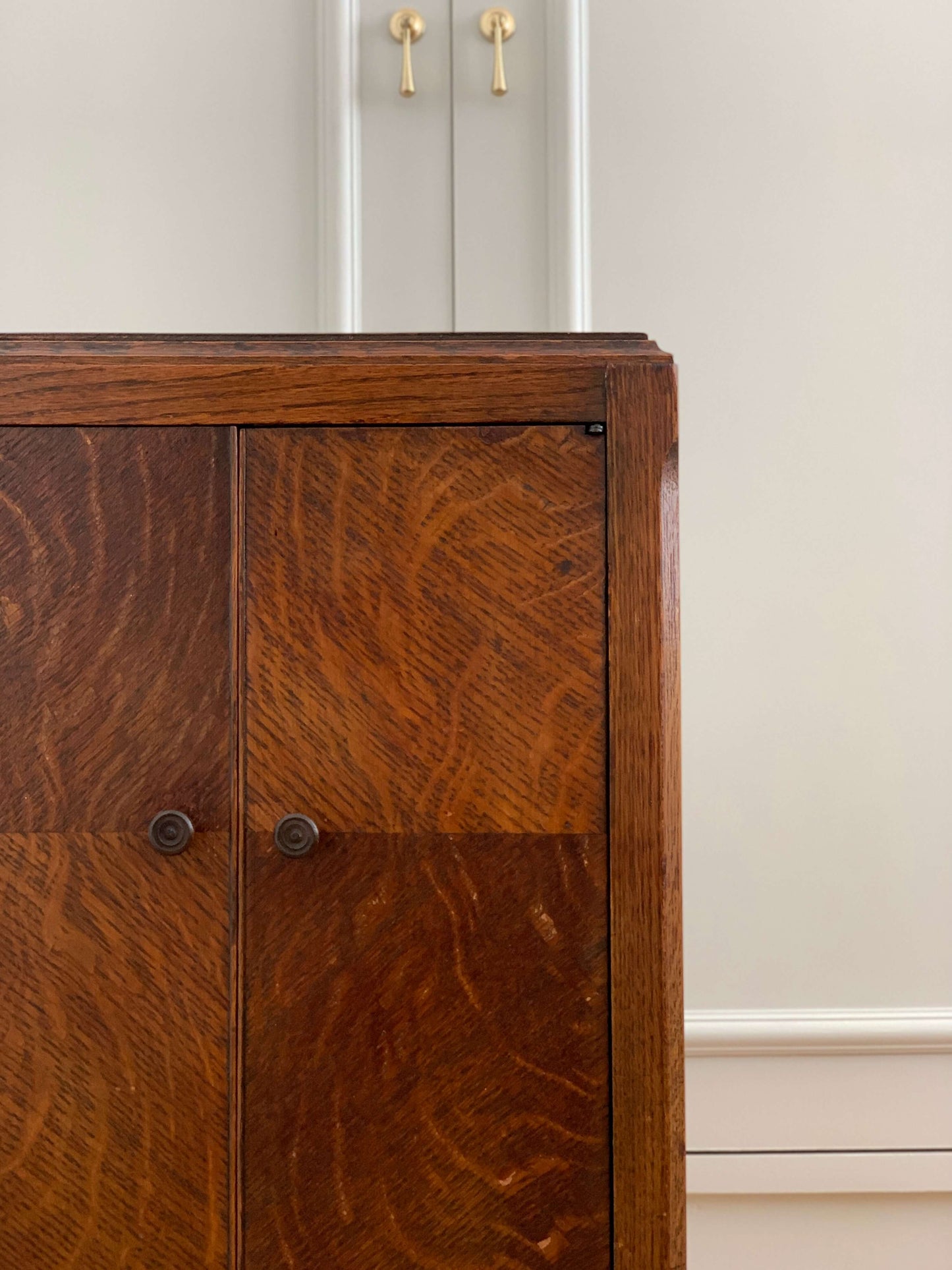 Antique cupboard with shelves