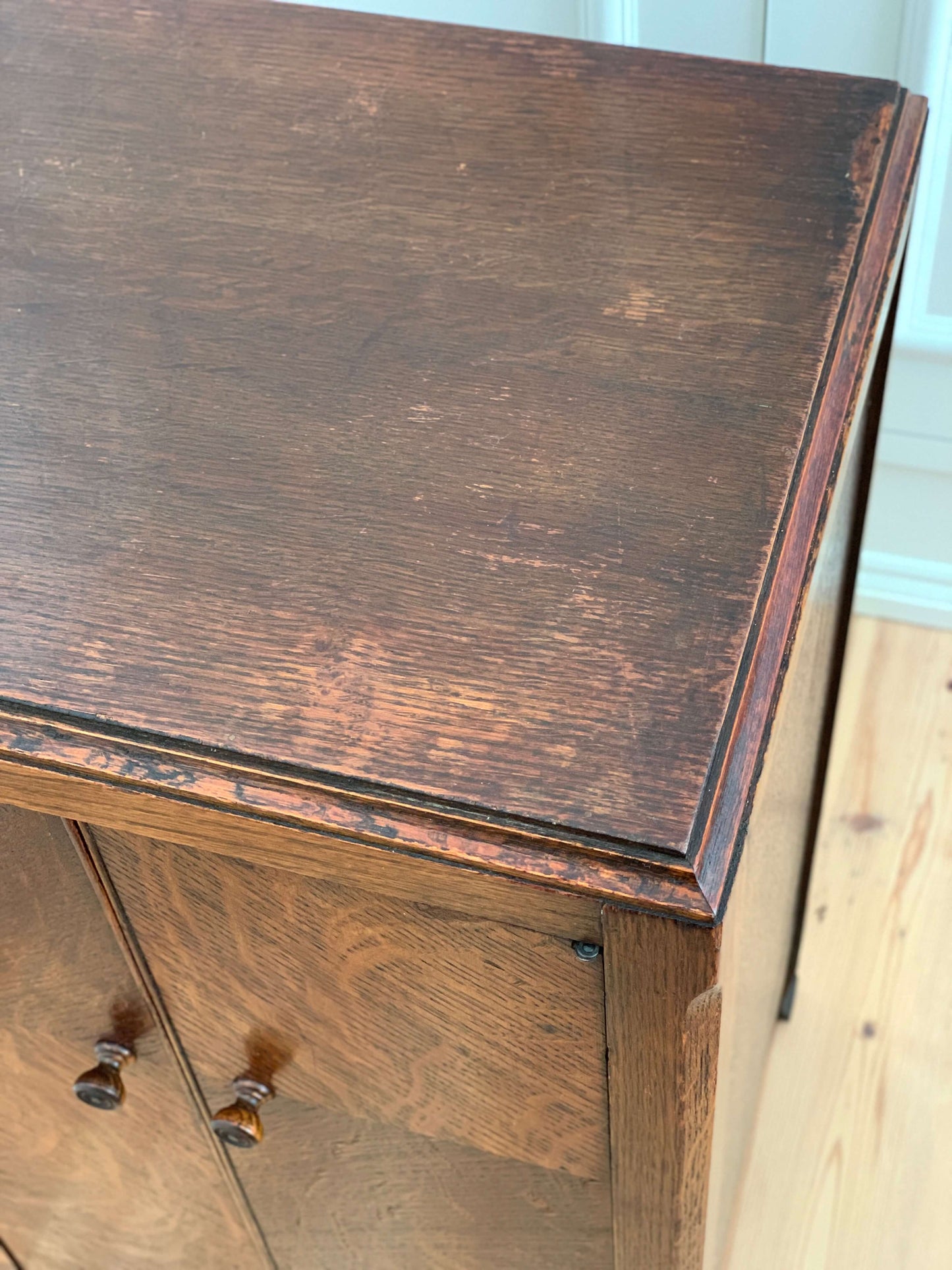 Antique cupboard with shelves