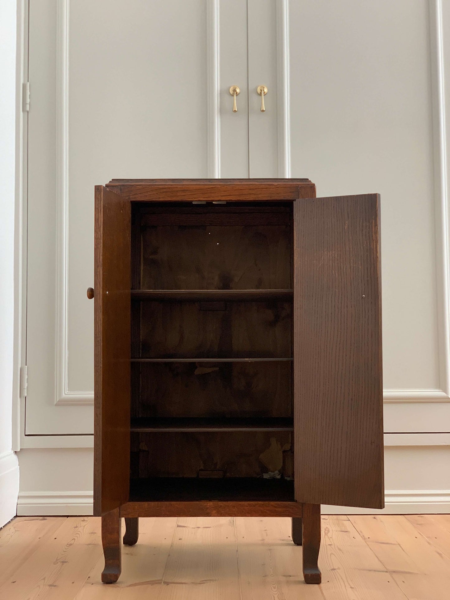 Antique cupboard with shelves