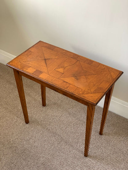 Antique marquetry side table