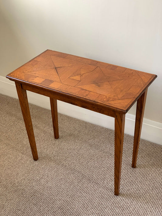 Antique marquetry side table