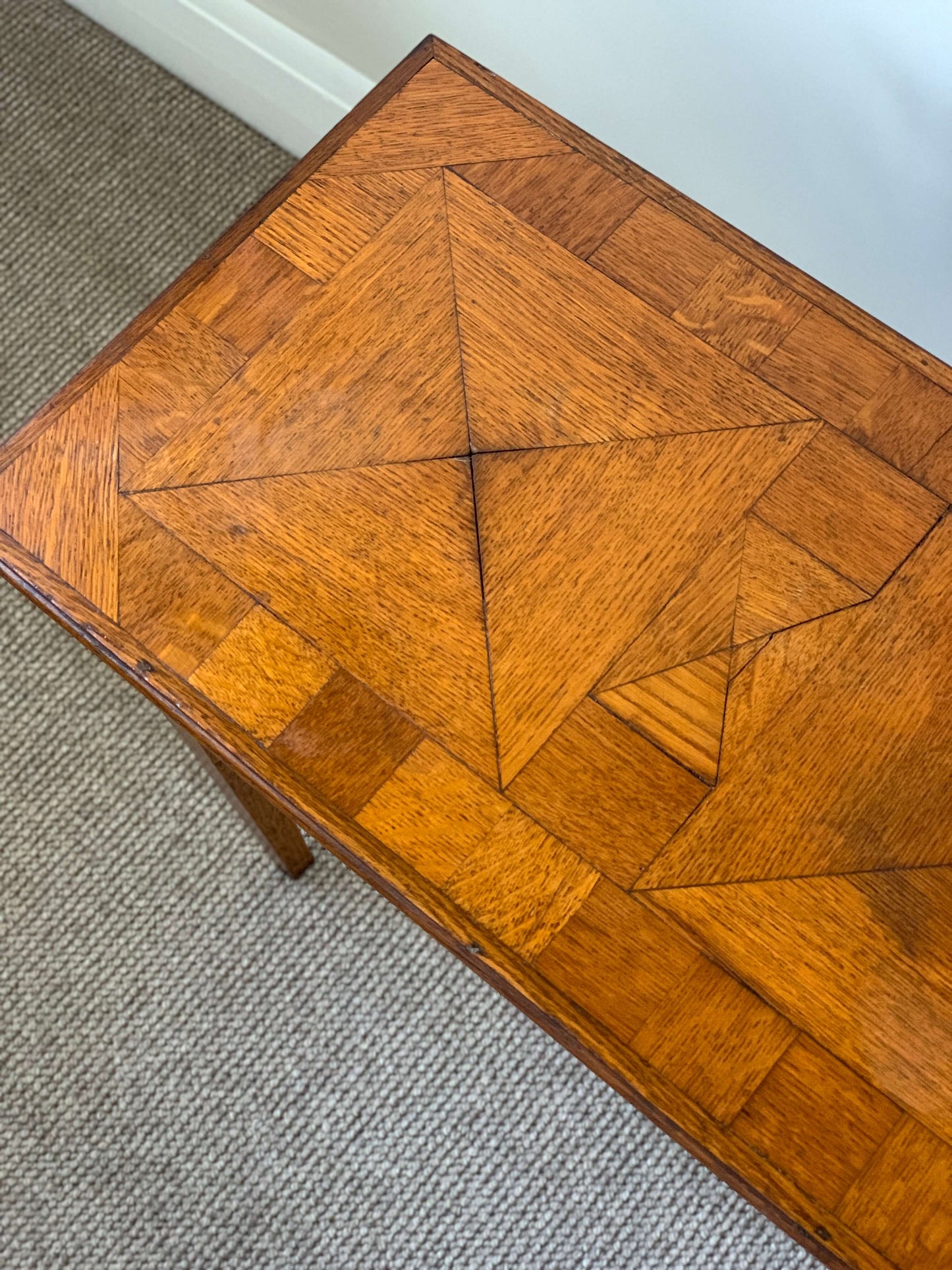 Antique marquetry side table