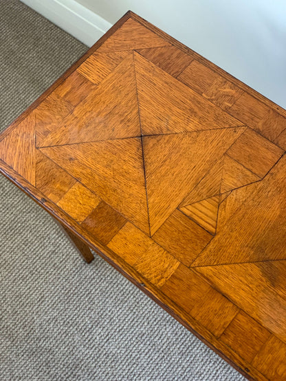 Antique marquetry side table