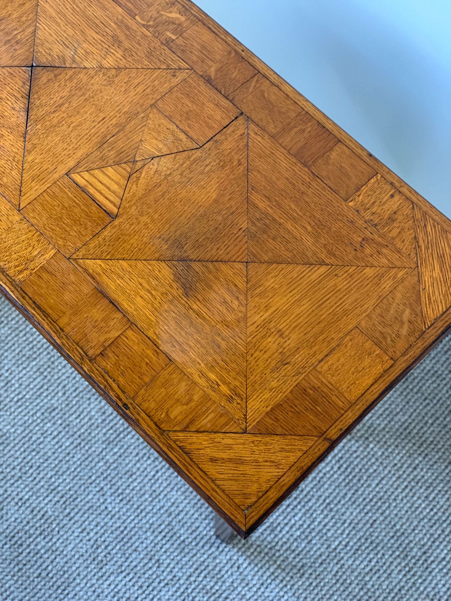 Antique marquetry side table