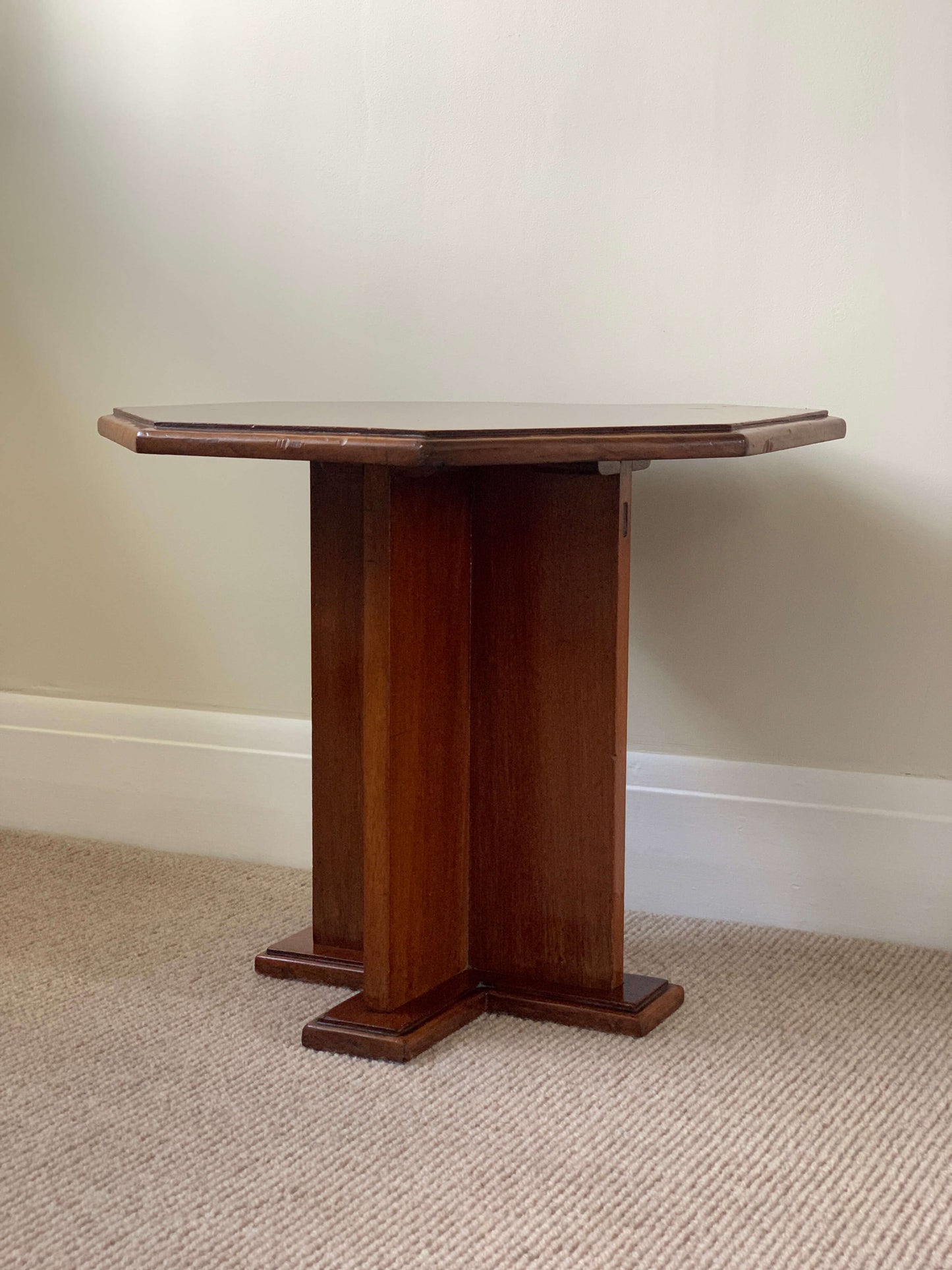 Antique octagonal side table