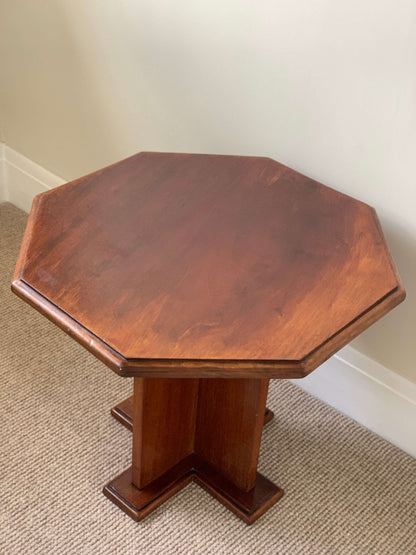 Antique octagonal side table