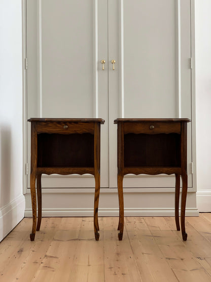 Pair of French vintage bedside tables